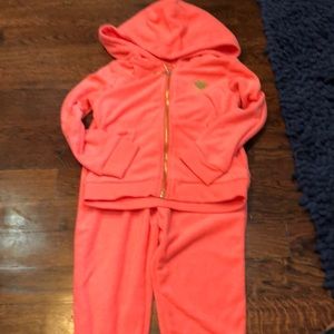 Juicy Couture toddler girls terry cloth tracksuit
